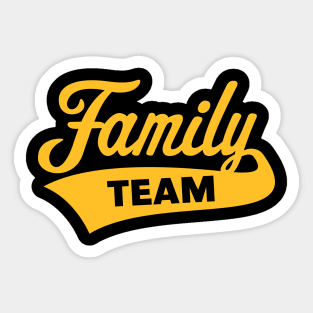 Family Team (Gold) Sticker